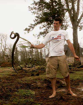 some residents found cottonmouths on their property after the storm