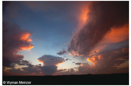 A summer storm in its dying throes seemingly offers a nuclear display in its last act of defiance in King County.