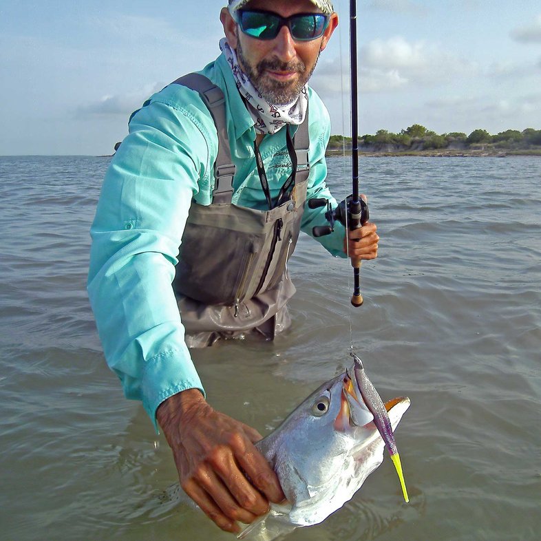 Wade fishing for speckled seatrout